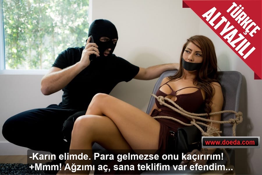 Kendisini Kaçırıp Bağlayan Fidyeciden Kurtulmak İçin Amını Veren Mature