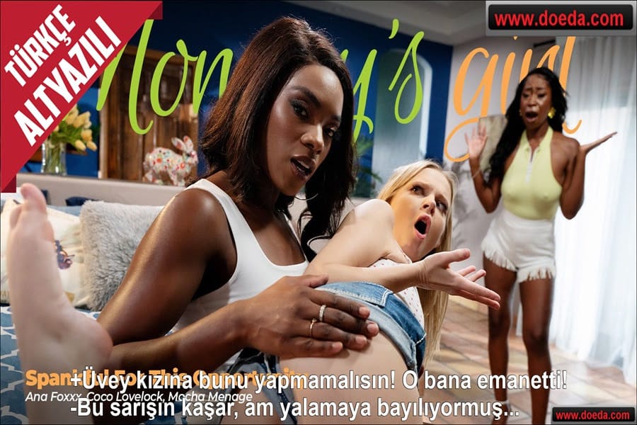 Sarışın Minyon Üvey Kıza Amını Yalatırken Gören Siyahi Olgun Lezbiyen Teyze